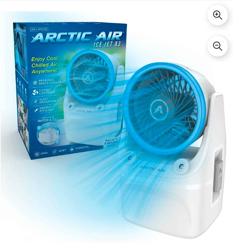 Portable Fan with Ice Reservoir