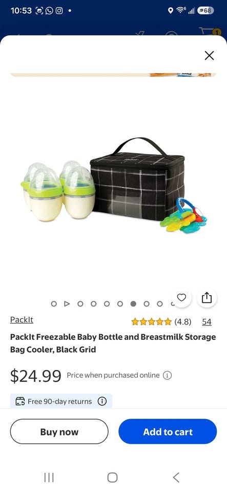 Freezable Baby Bottle Cooler
