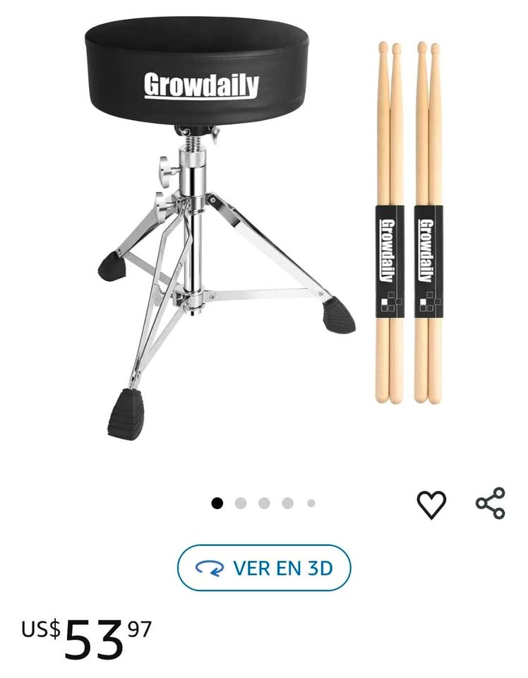 Adjustable Padded Drum Throne